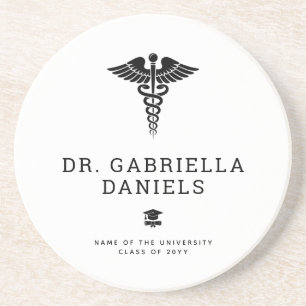 Custom Modern Medical School Doctor Graduation Coaster