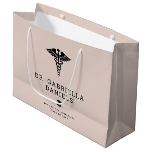 Custom Modern Medical School Doctor Graduation Large Gift Bag