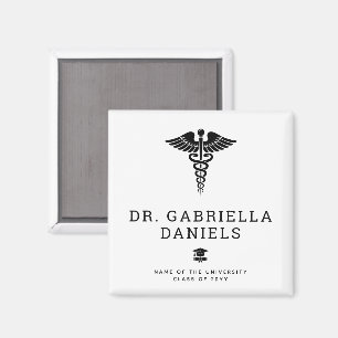 Custom Modern Medical School Doctor Graduation Magnet