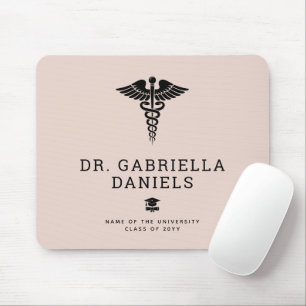 Custom Modern Medical School Doctor Graduation Mouse Pad
