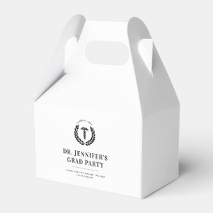 Custom Modern Medical School Graduation Favor Box