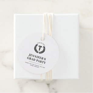 Custom Modern Medical School Graduation Favour Tags