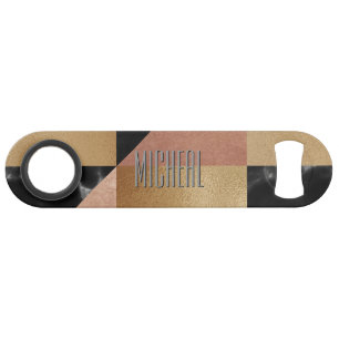 Custom Modern Metal and Marble Speed Bottle Opener