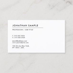 Custom Modern Minimal Template Professional Business Card