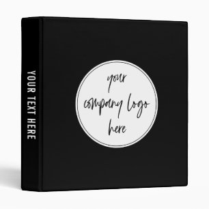 Custom Modern Minimalist Corporate Business Logo Binder