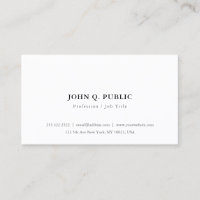 Custom Modern Minimalist Elegant Simple Template