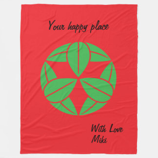 Custom Modern Minimalist Geometric Simple Japanese Fleece Blanket