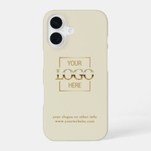 Custom Modern Minimalist Logo Business Branding iPhone 16 Case