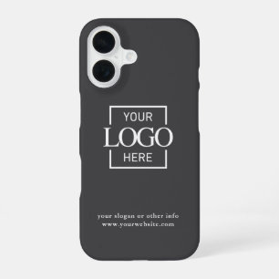 Custom Modern Minimalist Logo Business Branding iPhone 16 Case