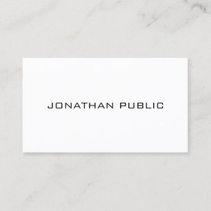 Custom Modern Minimalist Template Personalized Business Card