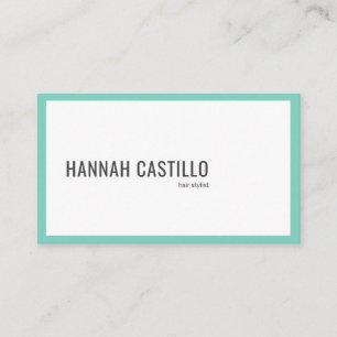 Custom Modern Minimalist Typography Business Card