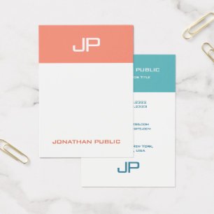 Custom Modern Monogram Template Elegant Colours