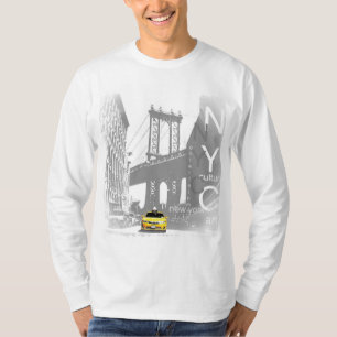 Custom Modern New York City Nyc Yellow Taxi T-Shirt