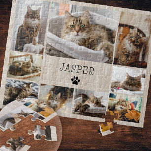 Custom Modern Pet Photo Jigsaw Puzzle