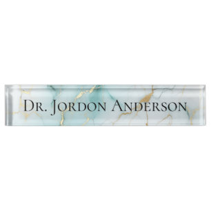 Custom Modern PhD graduation Gift Desk Name Plate