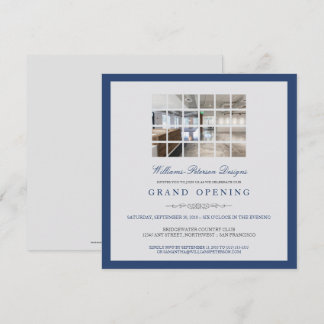 Custom Modern Photo Grand Ouverture Invitation :bl