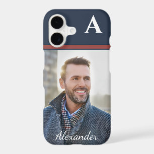 Custom Modern Photo Picture Monogram Personalize