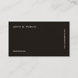 Custom Modern Professional Black White Template Business Card