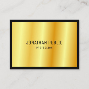 Custom Modern Professional Gold Elegant Template Business Card