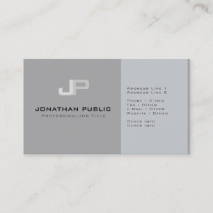 Custom Modern Professional Monogram Template Business Card