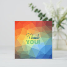 Custom Modern Rainbow Geometric Shape