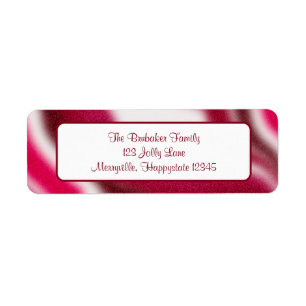 Custom Modern Red Christmas Retour Adresse