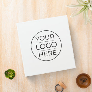 Custom Modern Round Business Logo Binder