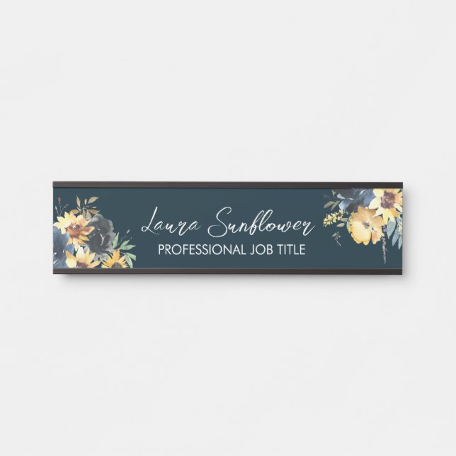 Custom Modern Rustic Creative Office Door Sign (Front)