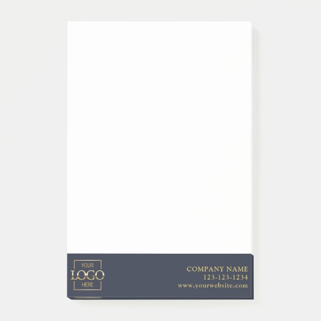 Custom Modern Simple Business Logo Professional  Post-it Notes (Front)