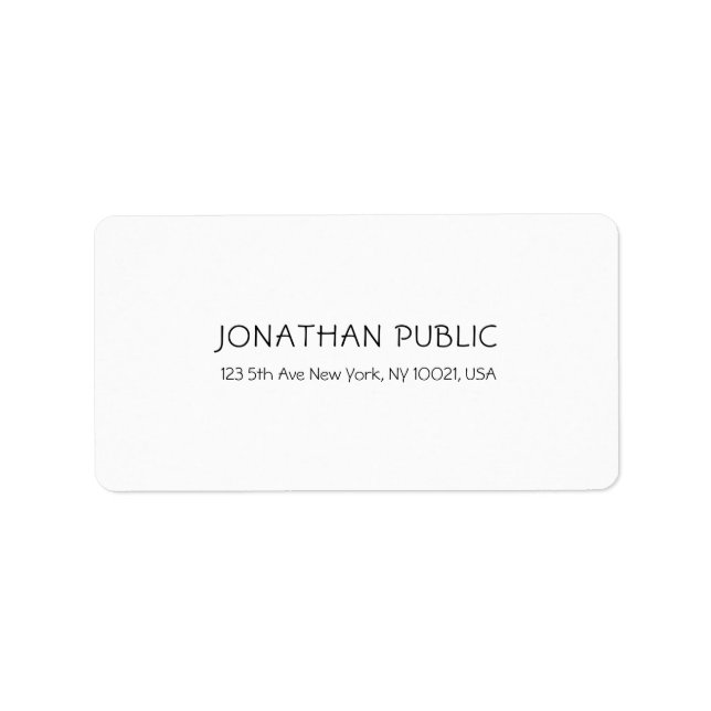Custom Modern Simple Elegant Template White Label (Front)