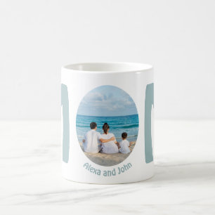 Custom modern simple Mother's Day gift photo Mom Coffee Mug