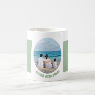 Custom modern simple Mother's Day gift photo Mom Coffee Mug