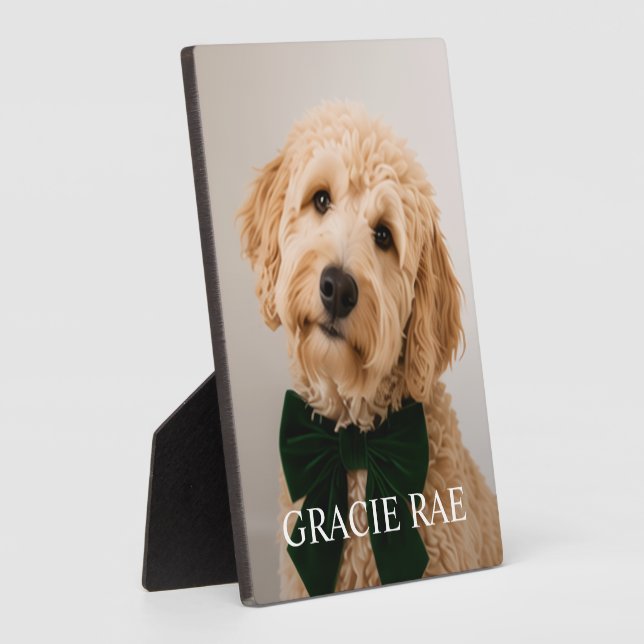 Custom Modern Simple Pet Photo Plaque (Side)