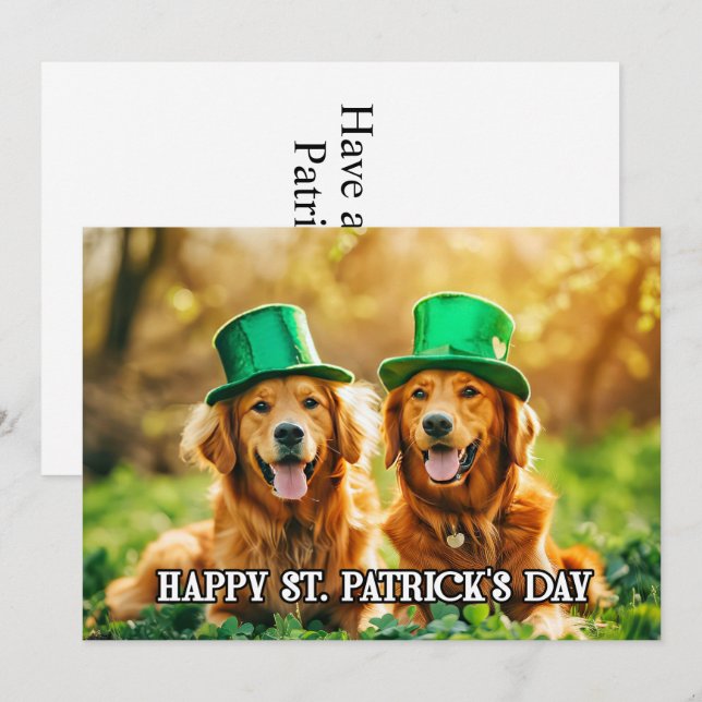 Custom Modern Template St. Paddys For Pets (Front/Back)