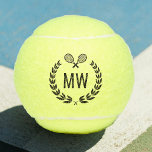 Custom Modern Tennis Balls<br><div class="desc">These tennis balls are perfect for being able to easily determine which balls on the court are yours. They're unique and will be easy to spot so that ball collecting doesn't delay your game. They are personalized with your initials. Get a couple of cans. You can never have enough balls....</div>