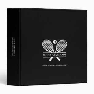 Custom Modern Tennis Club Members Information Binder
