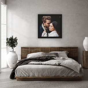 Custom Modern Thick Black Frame  Canvas Print