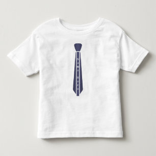Custom modern vintage necktie name template toddler t-shirt