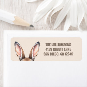 Custom Modern Watercolor Cute Easter Bunny Ears