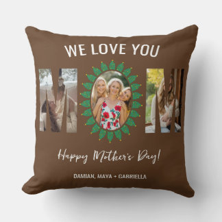 Custom MOM Collage Cushion with Names - Unique Bir