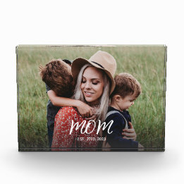 Custom Mom Established Modern Script Photo