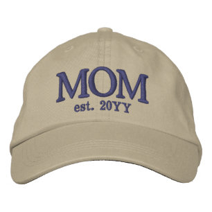 Custom Mom Established New Mom Gift Embroidered Hat