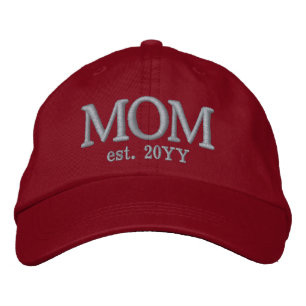 Custom Mom Established New Mom Gift Embroidered Hat