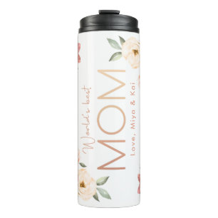 Custom MOM floral Tumbler