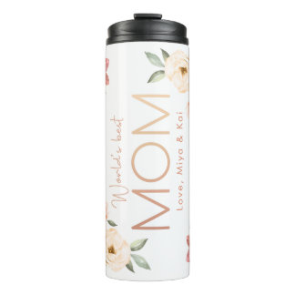 Custom MOM floral Tumbler