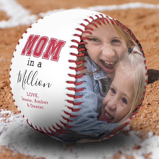 Custom Mom in a Million Photo Baseball (Creator Uploaded)