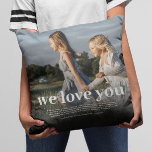Custom Mom Photo Throw Pillow
