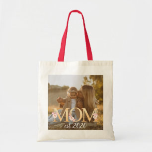 Custom Mom Photo Tote Bag