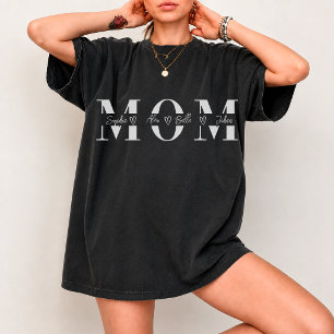 Custom Mom Tee, Personalized Vintage Bootleg Style T-Shirt
