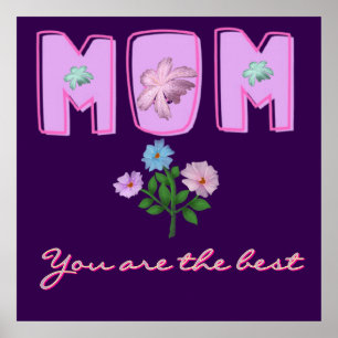 Custom Mom Typography Design, Poster